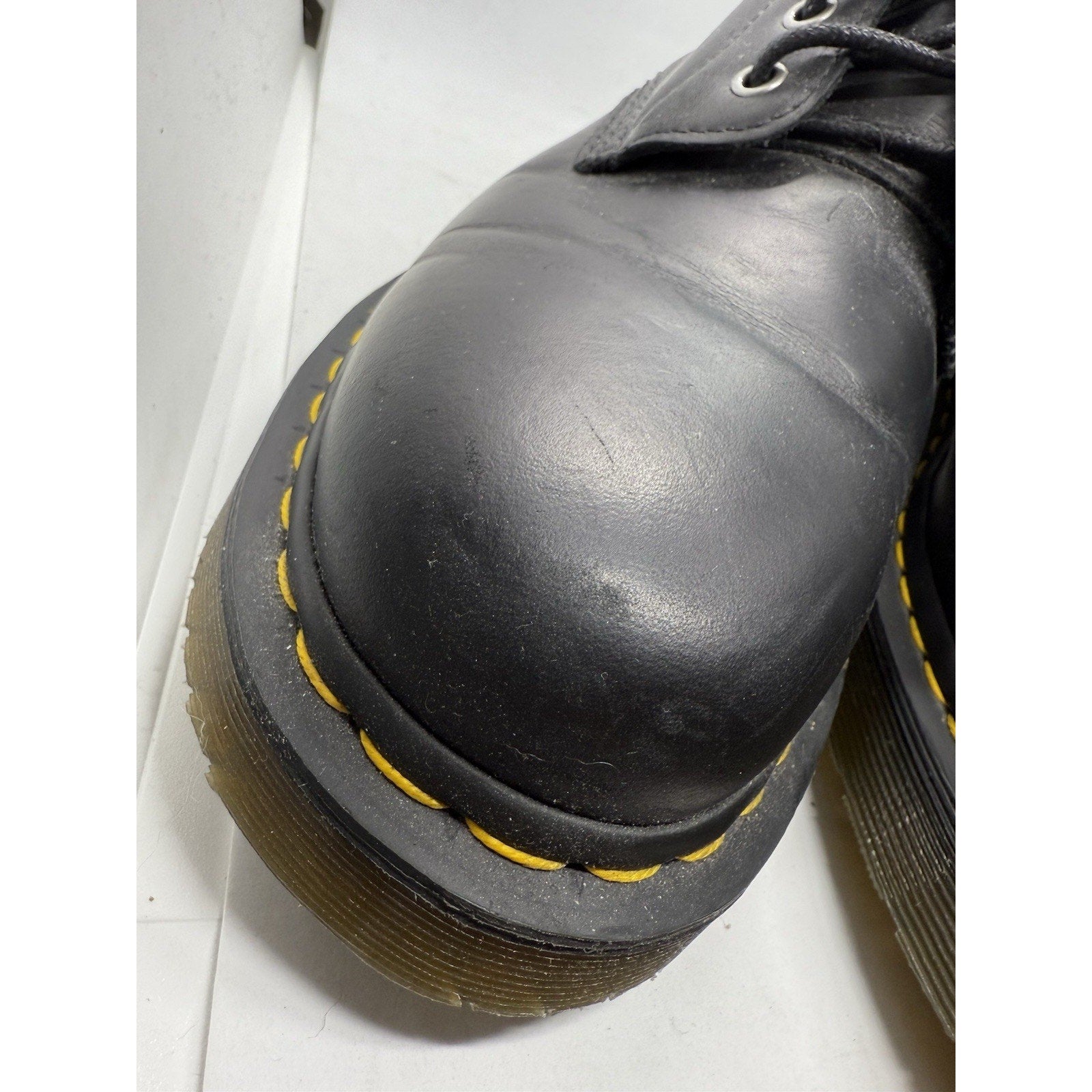 Dr. Martens Doc 1460 Wintergrip 24039 Black Snowplow Leather Combat Boots Men 11 - thriftgoblin