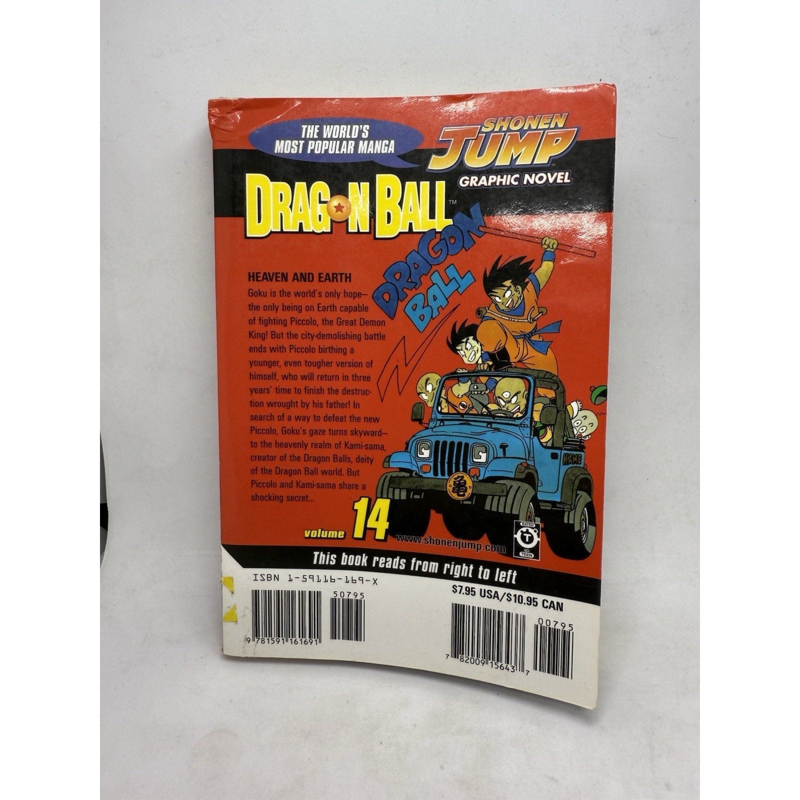 Dragon Ball Vol. 14 - Akira Toriyama | Shonen Jump Manga Graphic RIP Goku Young - thriftgoblin