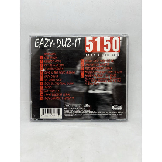 Eazy Duz It by Eazy-E CD 2002 5150 Home 4 tha Sick Ruthless Priority Capitol
