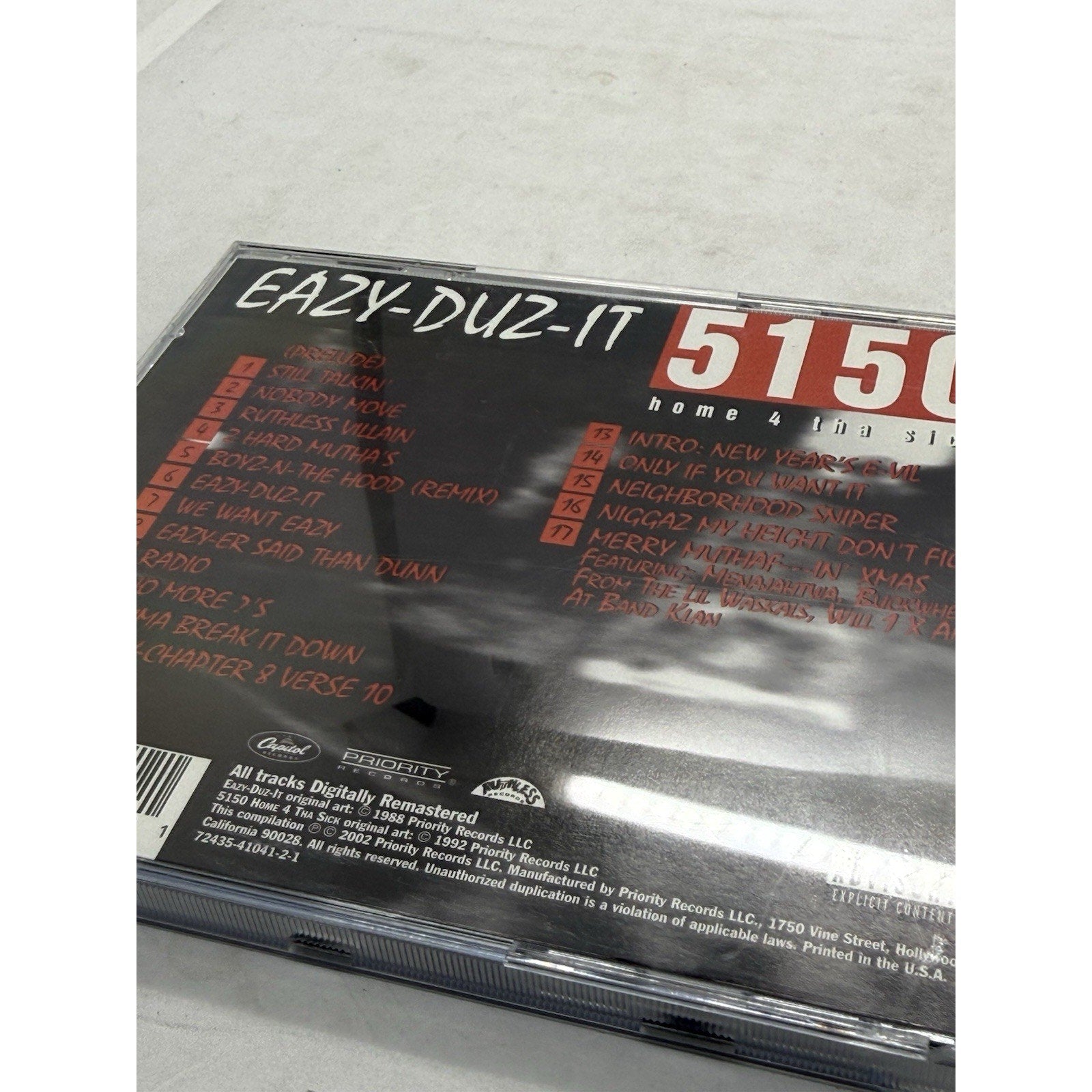 Eazy Duz It by Eazy - E CD 2002 5150 Home 4 tha Sick Ruthless Priority Capitol - thriftgoblin