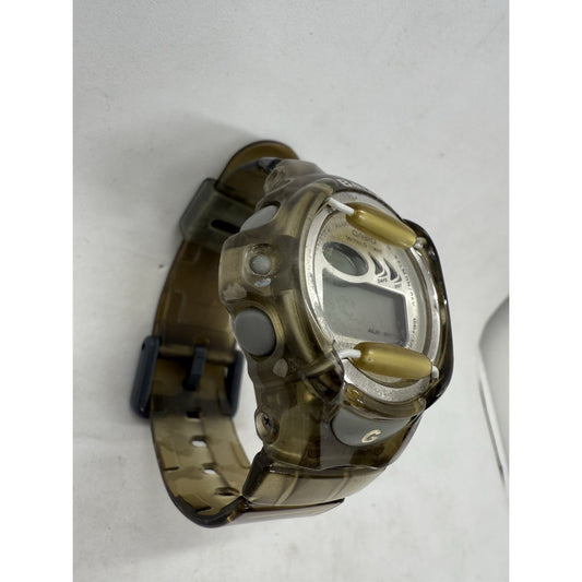Vintage Casio Baby-G Watch BG-169RA Transparent Smoke Gray / White Accents As Is