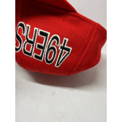 Vintage 90s Starter San Francisco 49ers Snapback Hat Wool NFL Red SF Cap Niner