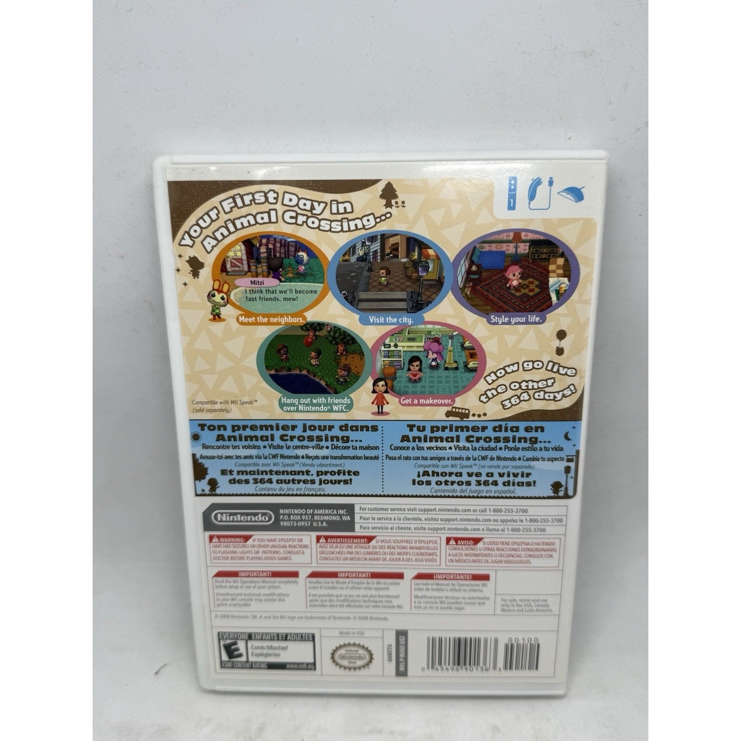 街の動物たち (任天堂 Wii 2008) CIB マニュアル付き テスト済み