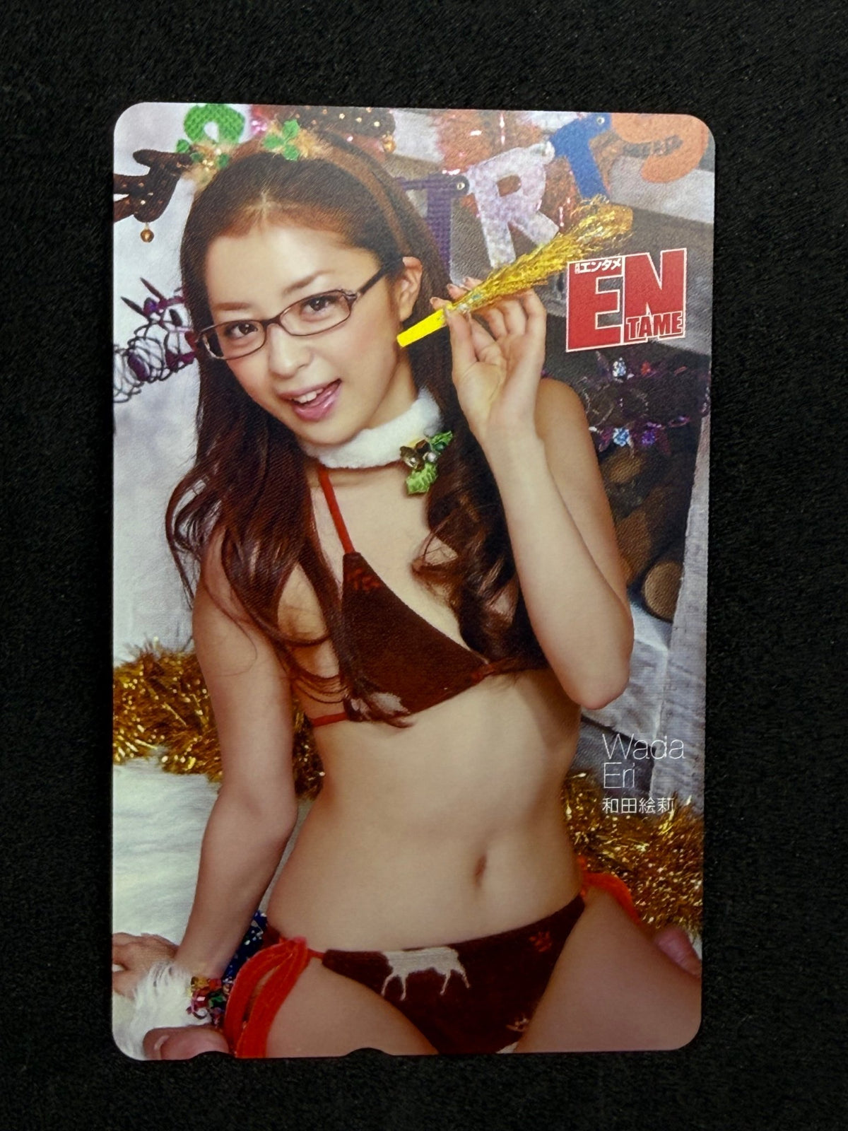 Eri Wada Monthly Entame Christmas Unused Japanese Telephone Card (Teleca) - Thrift GoblinTelephone Card