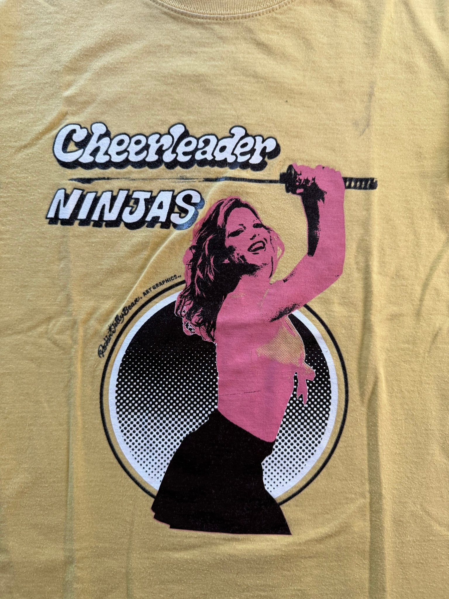 Rockin' Jelly Bean EROSTY POP! Tシャツ　L Erosty Pop Cheerleader Ninjas Rockin Jelly Bean Tee Yellow S