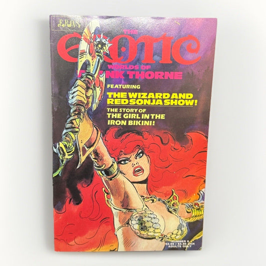 Erotic Worlds of Frank Thorne 6 Red Sonja ~ Rare Adult Comix ~ 1991 Eros Comic - thriftgoblin