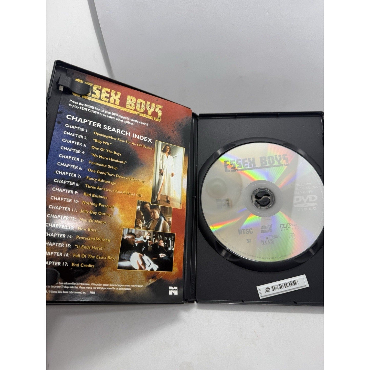 Essex Boys DVD 2000 Sean Bean Crime Thriller UK Gangster Film Miramax Widescreen - thriftgoblin