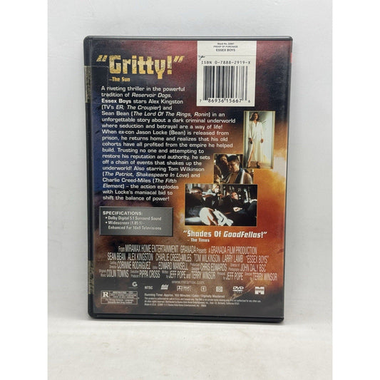 Essex Boys DVD 2000 Sean Bean Crime Thriller UK Gangster Film Miramax Widescreen - thriftgoblin