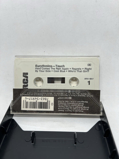 Eurythmics TOUCH Cassette, 1984, RCA Here Comes the Rain Again Retro - thriftgoblin