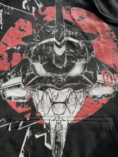EVA - 01 Neon Genesis Evangelion Anime Mecha Hoodie Sweater Zip Shinji Graffiti - thriftgoblin