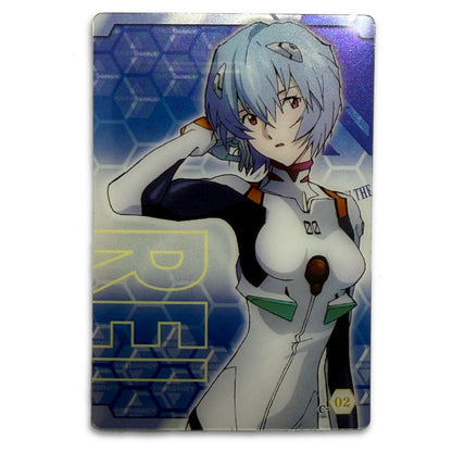 Evangelion 2.0 Rei Ayanami C-02 Bandai 2009 Japan Holo Card Rebuild Plugsuit NGE - Thrift GoblinTrading Card