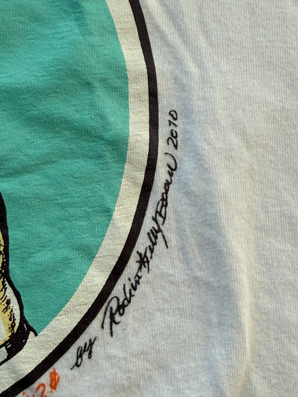 Evangelion 2.0 Rei Ayanami Rockin Jelly Bean Raglan T-Shirt 2010 White Black Size M - Thrift GoblinT-Shirt