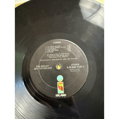 Exodus LP by Bob Marley & The Wailers vinyl 1981 VG+ ILPS9498 Island Records - thriftgoblin