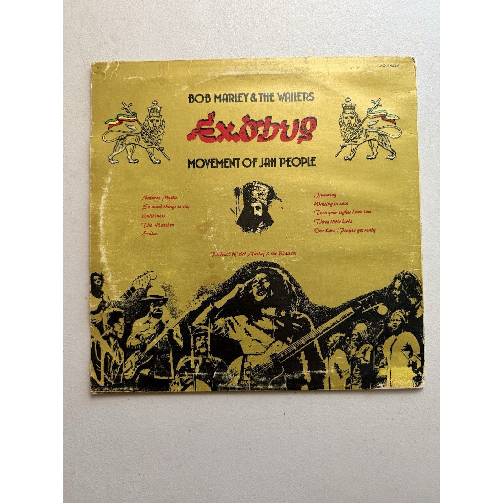 Exodus LP by Bob Marley & The Wailers vinyl 1981 VG+ ILPS9498 Island Records - thriftgoblin