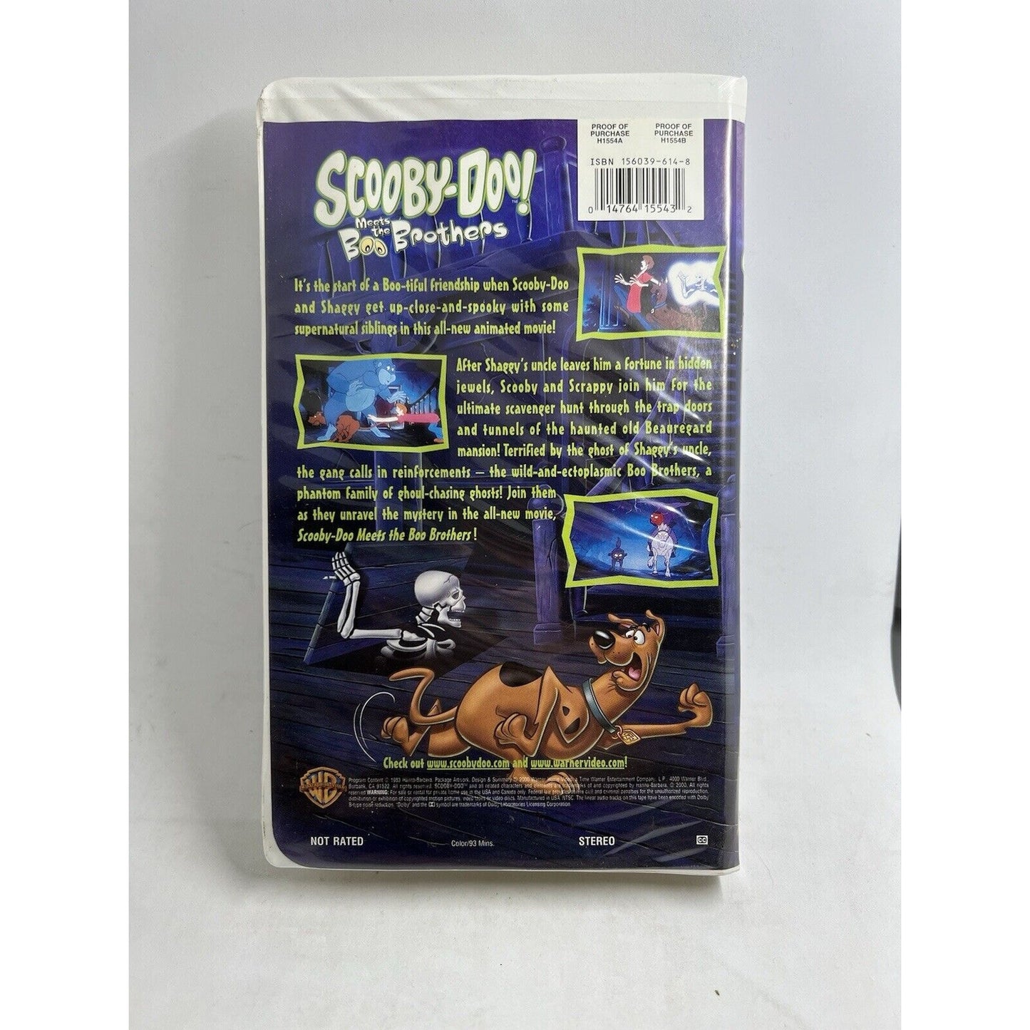 Scooby-Doo Meets the Boo Brothers VHS Tape 2000 Warner Family Tested Classic 90