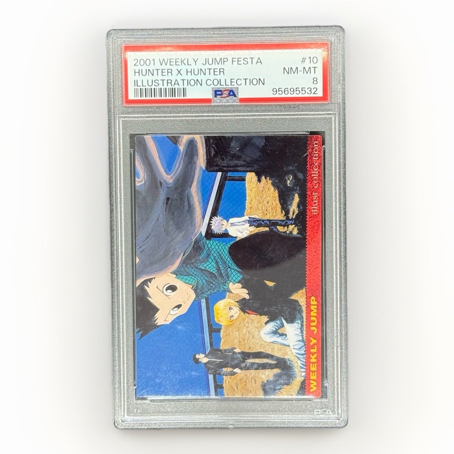 2001 WEEKLY JUMP FESTA ILLUSTRATION COLLECTION #10 HUNTER X HUNTER PSA 8