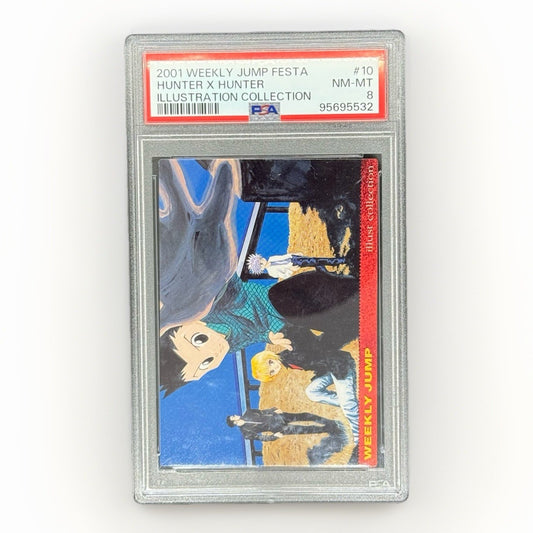 2001 WEEKLY JUMP FESTA ILLUSTRATION COLLECTION #10 HUNTER X HUNTER PSA 8