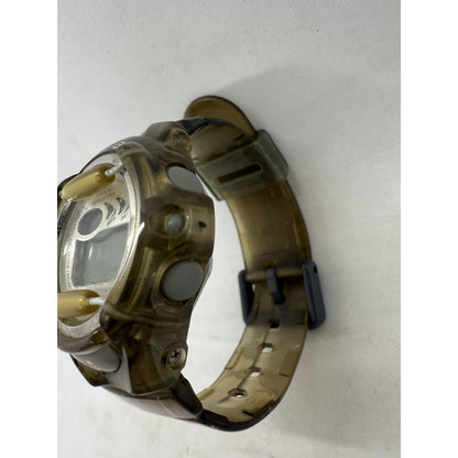 Vintage Casio Baby-G Watch BG-169RA Transparent Smoke Gray / White Accents As Is