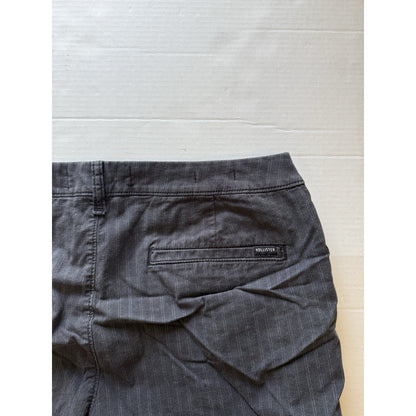 Hollister Epic Flex Taper Pants W33 L32 Gray Pinstripe Men’s Casual Stret