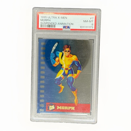1995 Ultra X-Men Morph Suspended Animation #7 PSA 8 NM-MT Marvel Card Fleer