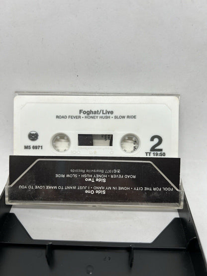 FOGHAT Foghat Live Cassette Tape 1977 Bearsville Records VGC - thriftgoblin