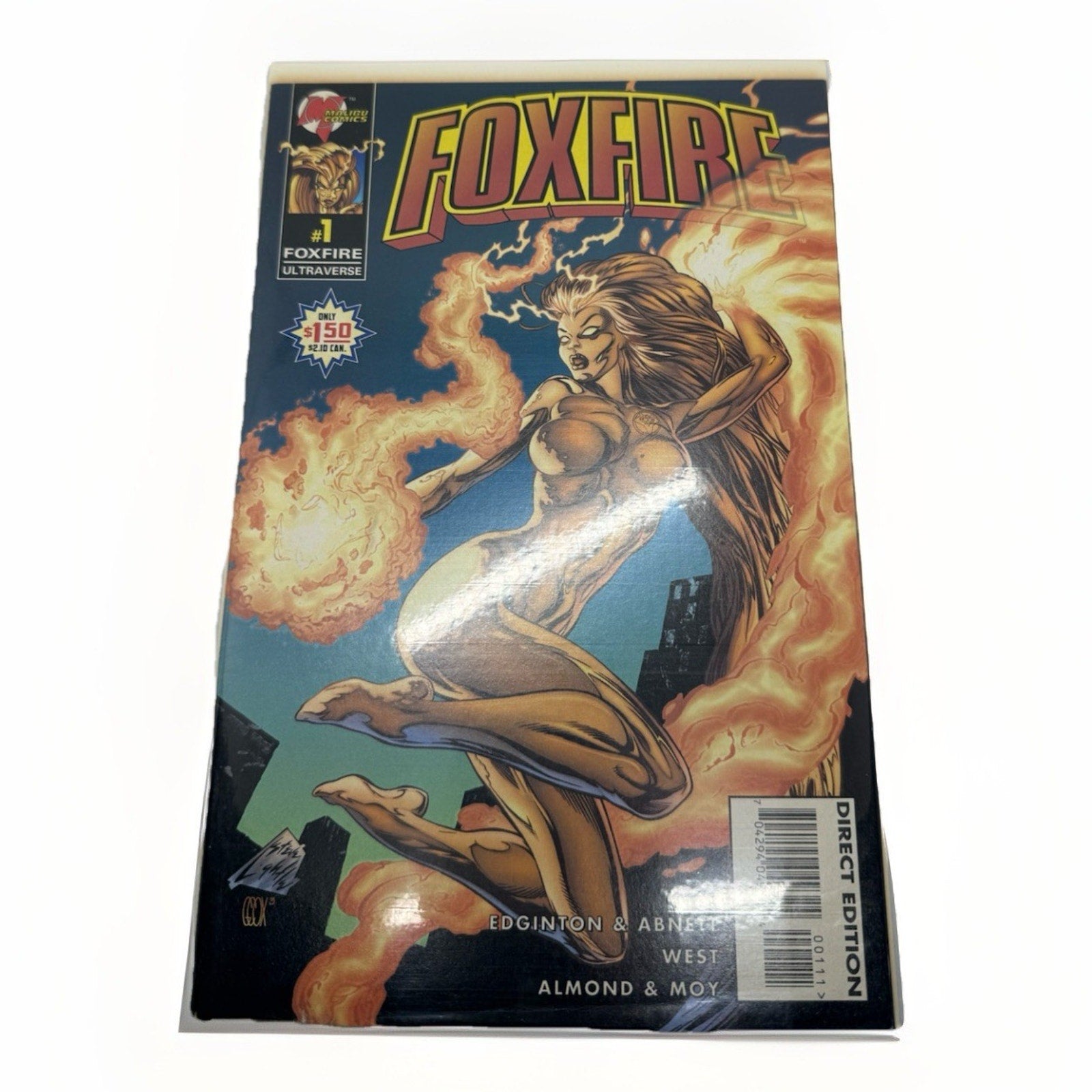 FOXFIRE 1b 1996 Malibu Comics Ultraverse Premiere Issue Edginton Abnett Limited - thriftgoblin