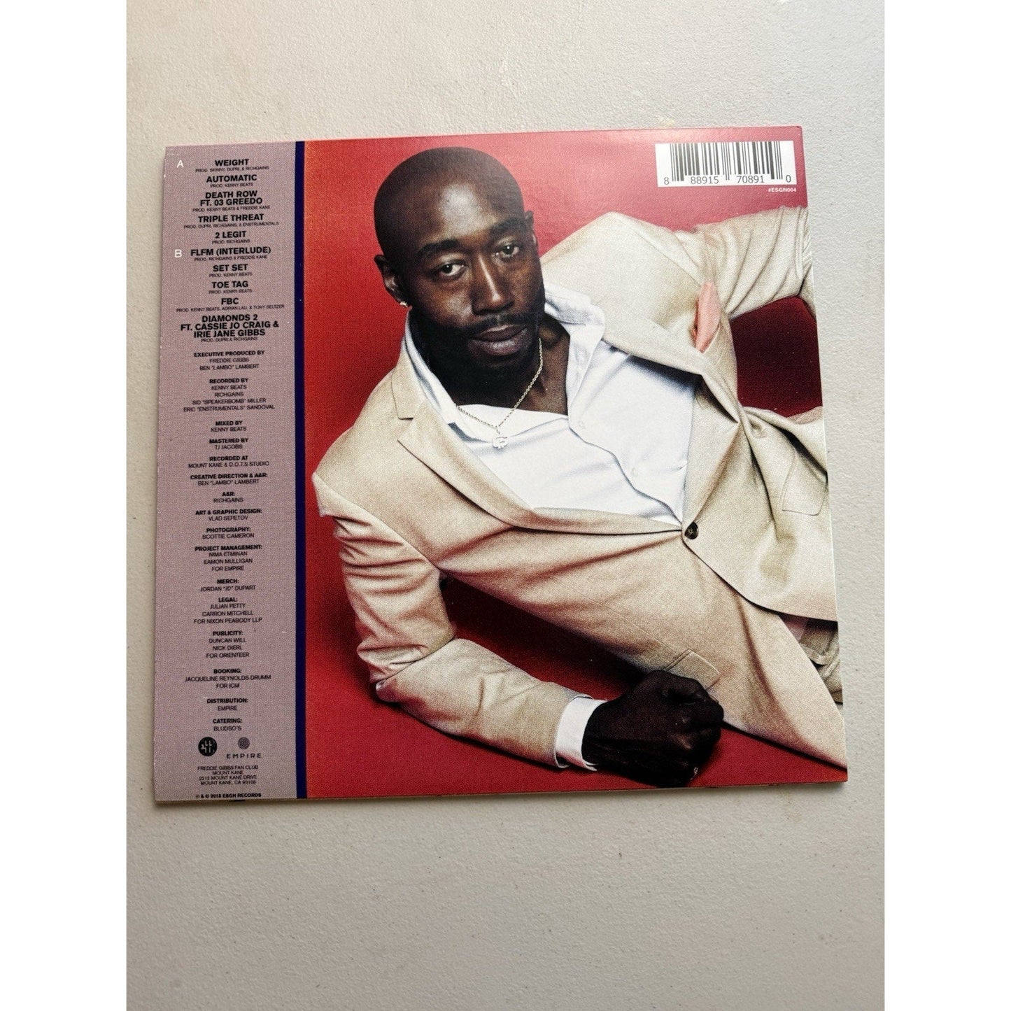 Freddie Gibbs Freddie Vinyl LP 2018 Limited Pink Vinyl OOP ESGN Empire Rare - thriftgoblin