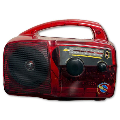 Freeplay Plus Self Powered AM/FM Radio Solar Power Emergency Wind Up Crank Clear - thriftgoblin