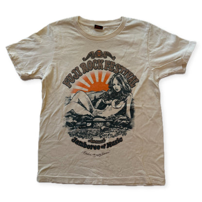 Fuji Rock Festival 2012 Rockin Jelly Bean T-Shirt Cream Size XS Naeba Japan - Thrift GoblinT-Shirt