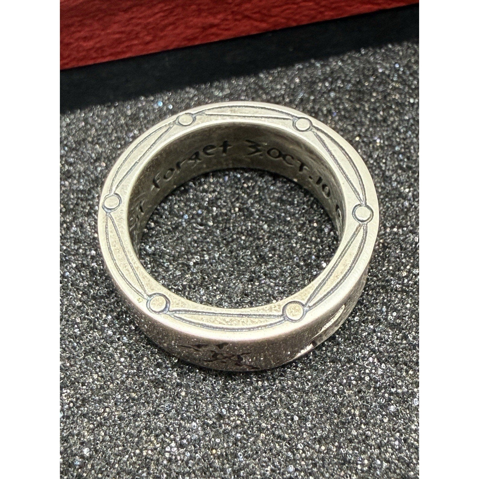 Fullmetal Alchemist Edward Silver Ring Size 8 Unused Rare Anime Jewelry - thriftgoblin