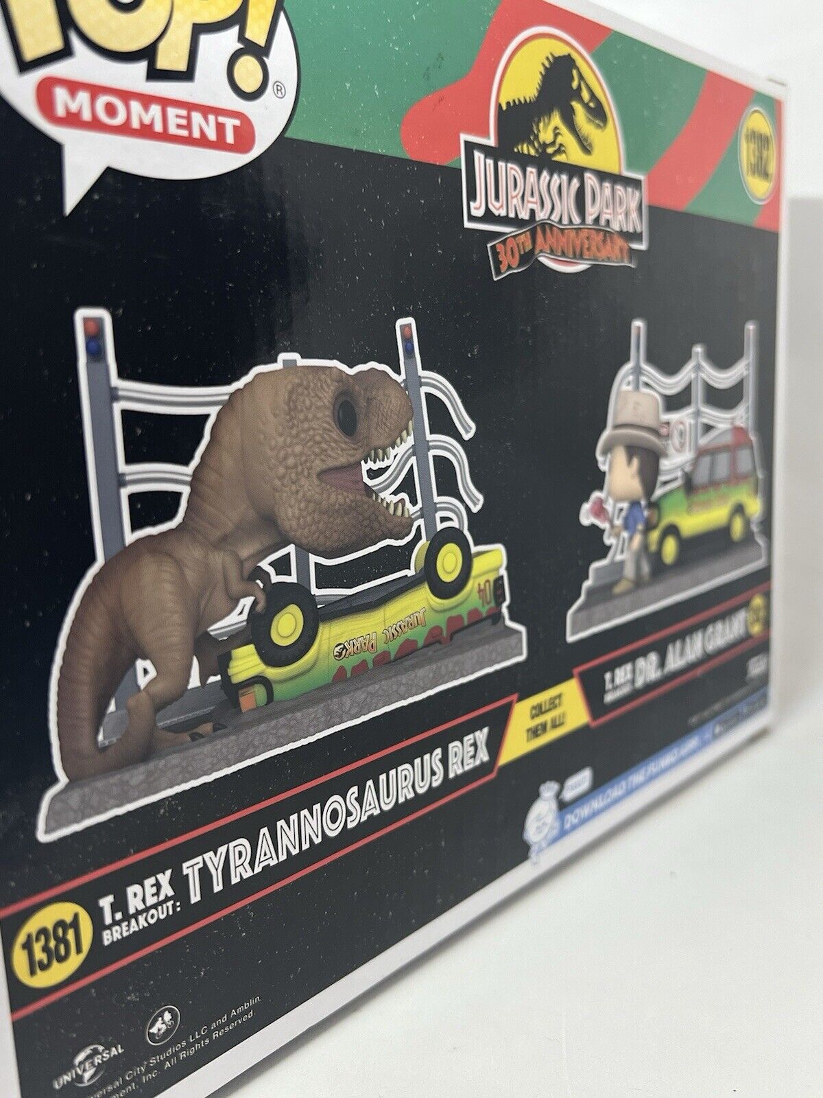 Funko Pop Moment Jurassic Park 1382 T. Rex Breakout Dr Alan Grant Target New - thriftgoblin