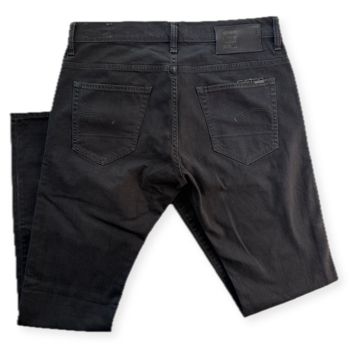 G-Star Raw 3301 Super Slim Jeans Anthracite Black Size 34x34 - Thrift GoblinPants