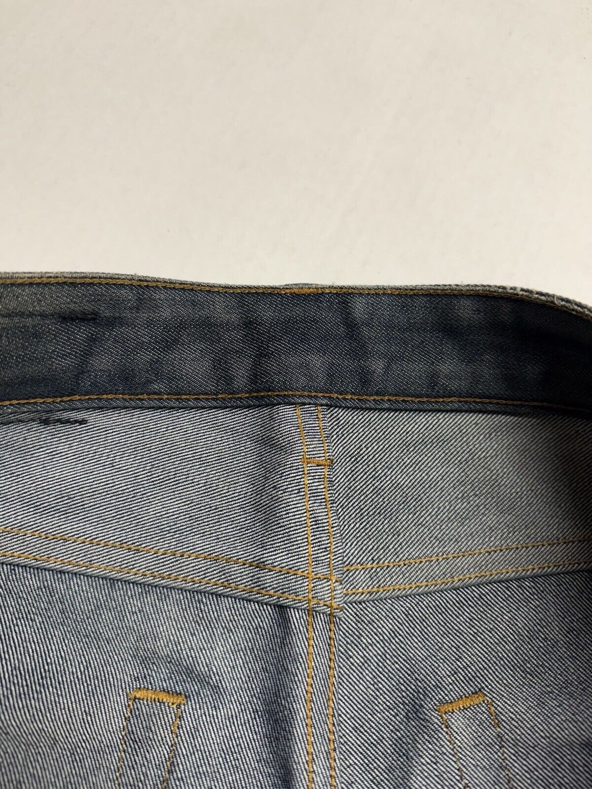 G Star Raw Jean Men 31x32 Blue 3301 Slim Straight Faded Selvedge 2010 Bottoms - thriftgoblin