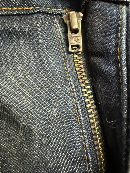 G Star Raw Jean Men 31x32 Blue 3301 Slim Straight Faded Selvedge 2010 Bottoms - thriftgoblin