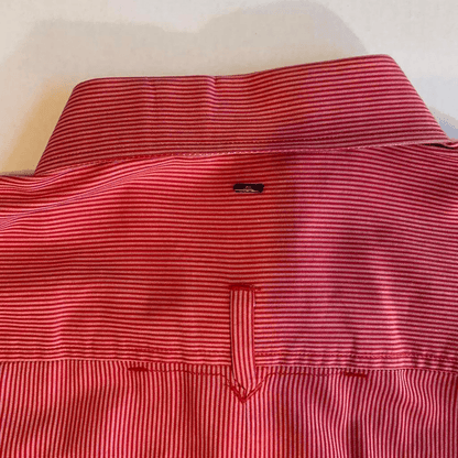 G Star Raw Long Sleeve red shirt striped large - thriftgoblin