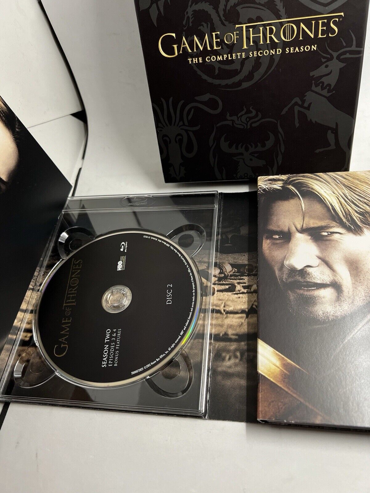 GAME OF THRONES: COMPLETE SECOND SEASON, 7 - DISC BLU - RAY + DVD + DIGITAL SET HBO - thriftgoblin