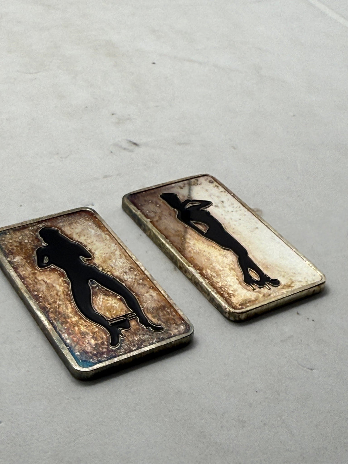 Girls Gone Wild Silver Plated Novelty Bars, Lot of 2, 1 Troy Ounce Marked