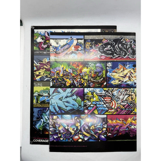 Graffiti Street Art Poster Set Urban Wall Art Prints Hip Hop Spray Paint Style - thriftgoblin