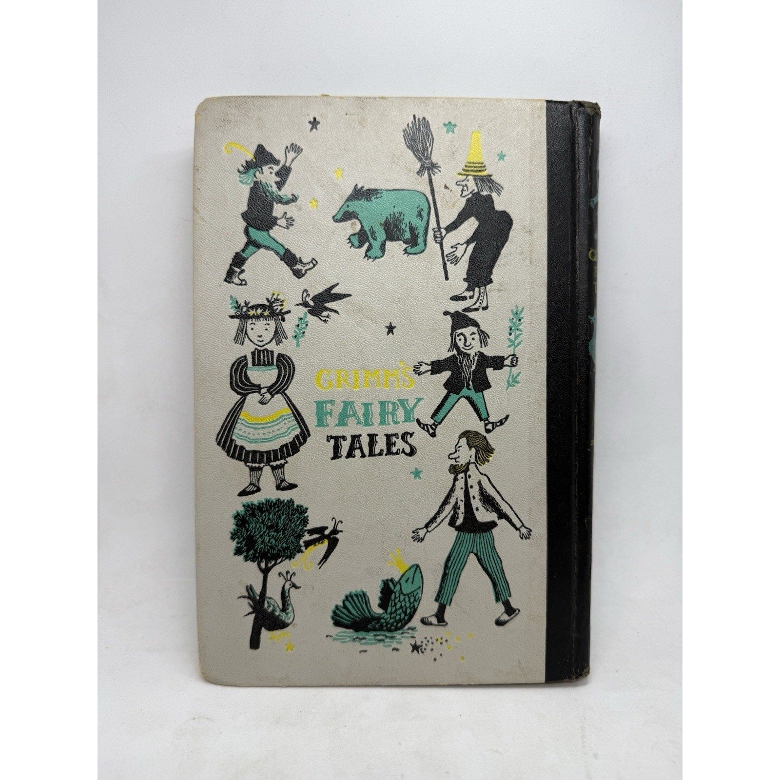 Grimms Fairy Tales Nelson Doubleday Inc Vintage Hardcover Junior Deluxe Edition - thriftgoblin