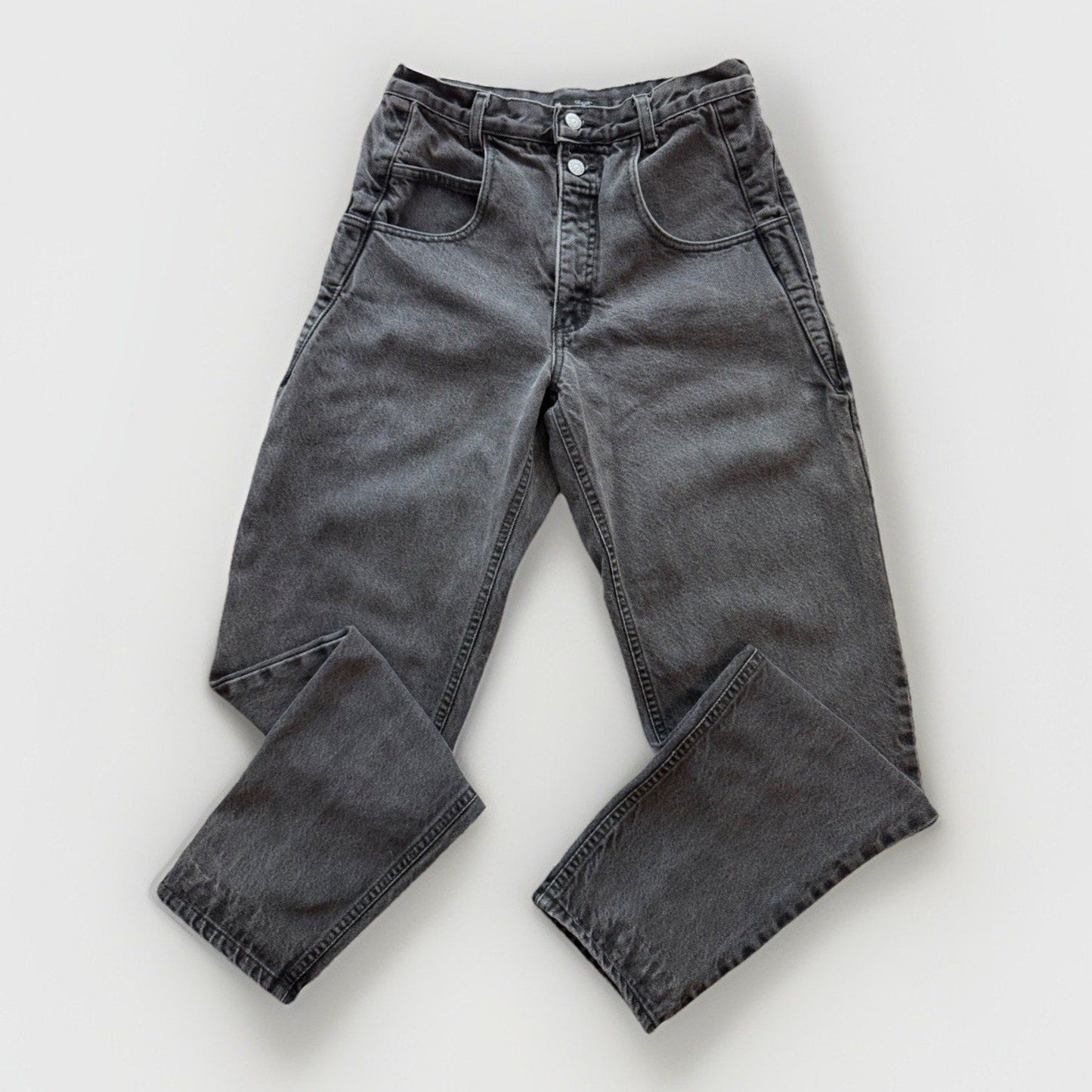 Guess Georges Marciano Vintage 90s Acid Wash Black Jeans Size 30 Made in USA - thriftgoblin