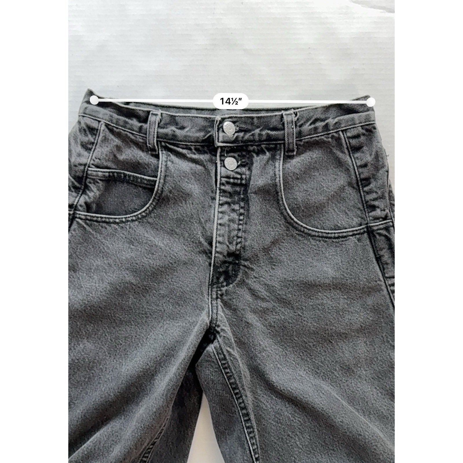 Guess Georges Marciano Vintage 90s Acid Wash Black Jeans Size 30 Made in USA - thriftgoblin