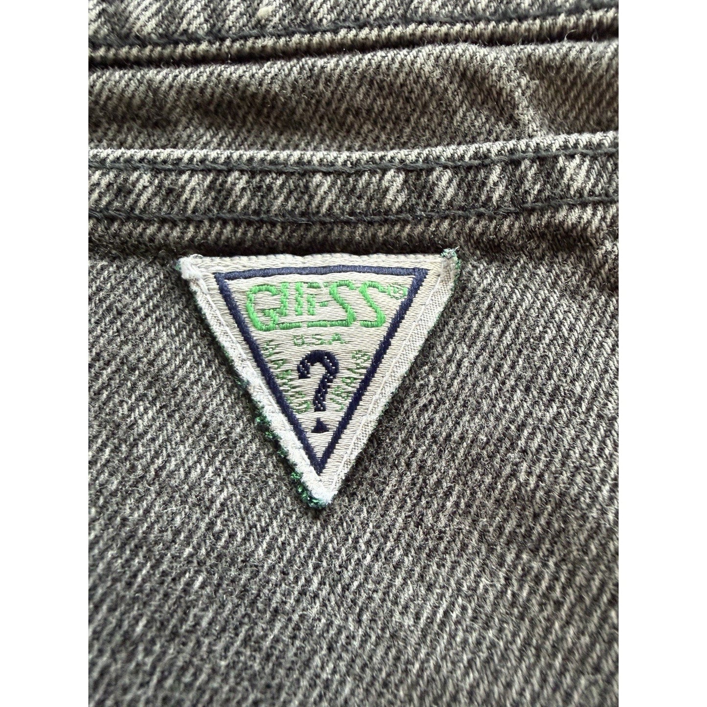 Guess Georges Marciano Vintage 90s Acid Wash Black Jeans Size 30 Made in USA - thriftgoblin