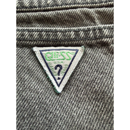 Guess Georges Marciano Vintage 90s Acid Wash Black Jeans Size 30 Made in USA - thriftgoblin