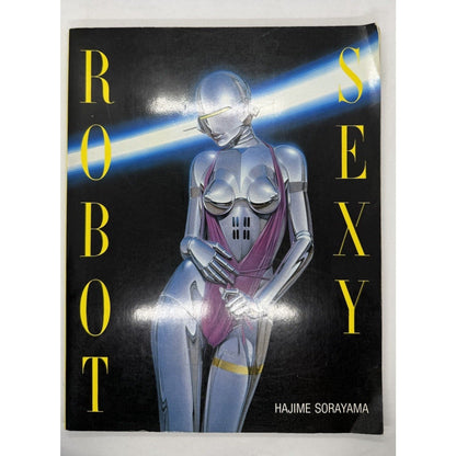 Hajime Sorayama 1983 Sexy Robot Sexy Metal Robot Cyborgs Gynoids Paperback - thriftgoblin