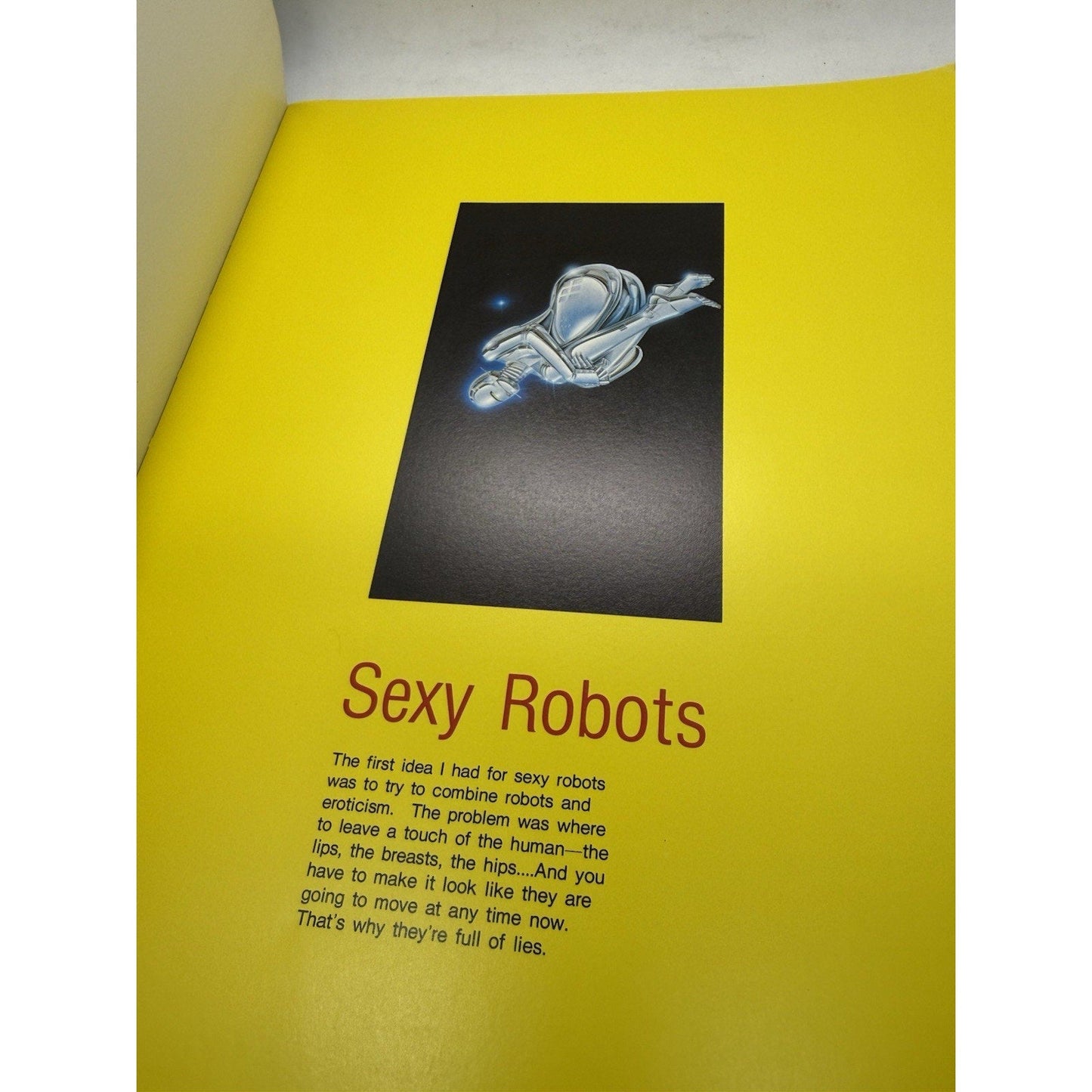 Hajime Sorayama 1983 Sexy Robot Sexy Metal Robot Cyborgs Gynoids Paperback - thriftgoblin