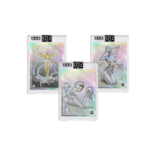 Hajime Sorayama x ComplexCon 2022 GAS 3 Rainbow Foil Trading Card Set Limited - thriftgoblin