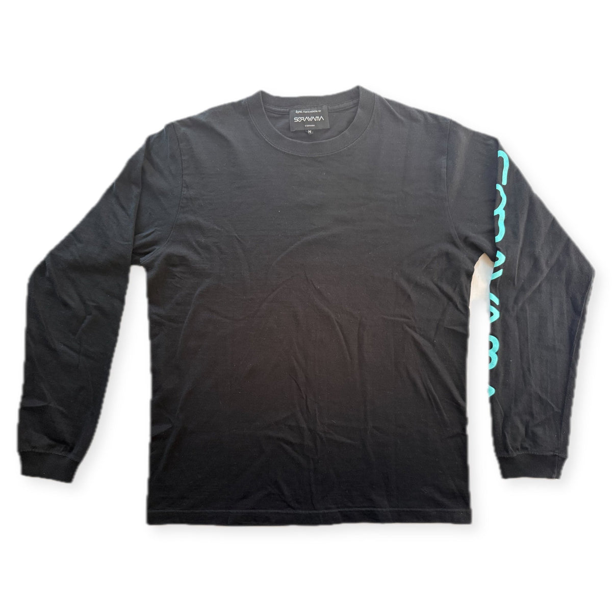 Hajime Sorayama x Medicom Toy Sync Chrome Figure Long Sleeve T-Shirt Black Size M - Thrift GoblinT-Shirt