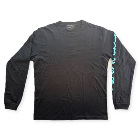 Hajime Sorayama x Medicom Toy Sync Chrome Figure Long Sleeve T-Shirt Black Size M - Thrift GoblinT-Shirt