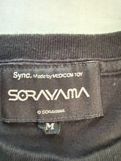 Hajime Sorayama x Medicom Toy Sync Chrome Figure Long Sleeve T-Shirt Black Size M - Thrift GoblinT-Shirt