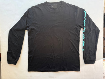 Hajime Sorayama x Medicom Toy Sync Chrome Figure Long Sleeve T-Shirt Black Size M - Thrift GoblinT-Shirt